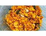 A picture of step 8 of BOONDI MIXTURE| KURKURI BOONDI MASALA MIXTURE.