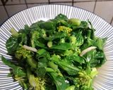 蒜炒芥藍的食譜步驟2照片