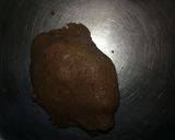 A picture of step 4 of Eggless chocolate wheat flour cookies.