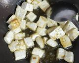 A picture of step 1 of Palak paneer.