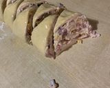 Baconos-sajtos-sonkás háromszögek recept fázis 7 fotója