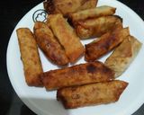 A picture of step 6 of Aloo chicken Roll😃😃.