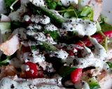 A picture of step 5 of My Left over chicken with Salad & Yogurt Mint Sauce.