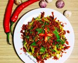 Hình bước làm 3 của món Gỏi Cóc Khô Bò
