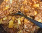Foto del paso 3 de la receta 357. Calabacines rellenos con manzanas y huevos de codorniz (vegetariano)