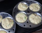 A picture of step 6 of Moong dal idli.