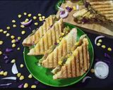 A picture of step 8 of Veg Cheese Grilled Sandwich (Mumbai Street Style).