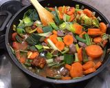 Une image de l'étape 13 de Bœuf aux poireaux, carottes et tomates (au bouillon de butternut).