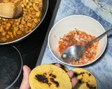 Foto del paso 10 de la receta: Tortitas de Harina de Garbanzo con Pollo Salteado y Pico de Gallo
