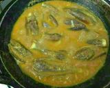 Foto langkah ke 3 dari resep Terong Masak Kelapa Sangrai.