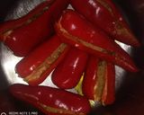 A picture of step 4 of Stuffed red chilli pickle.
