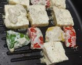 A picture of step 10 of Jain Paneer Tikka Masala Shawarma.