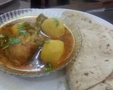 A picture of step 2 of Chicken aaloo gosht gravy#desimeal.