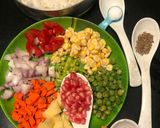 A picture of step 1 of CORN PEAS 🥕 RICE Tiffin recipe Challenge.