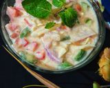 A picture of step 4 of Vegetable raita.