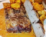 Foto del paso 6 de la receta: Tapa de asado +papas al horno+ salsa de morrón y ajo
