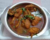 A picture of step 12 of Kadhai chicken.