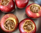 Φωτογραφία βήματος 1 της συνταγής 🍎 Μήλα ψητά γεμιστά στον φούρνο βούτυρο καρύδια βρώμη μέλι κανέλα και μοσχοκάρυδο