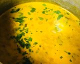 A picture of step 3 of Dal Masoor cooked with milk.