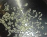 A picture of step 2 of Lebanese Makmoura or Rice with Cabbage.
