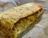 A picture of step 11 of Scalloped Potato Roll.