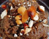 A picture of step 6 of Chikoo Halwa.