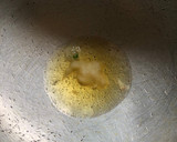 A picture of step 1 of Split moong dal karela.