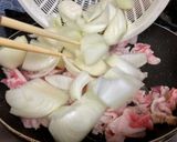 月見 洋蔥豬肉蓋飯 (豪華但簡單！)的食譜步驟2照片