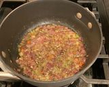 A picture of step 1 of Ladd’s Thanksgiving Stuffing.