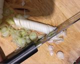 รูปขั้นตอนการทำที่ 2 ของ Negi Shio Buta Don (ข้าวหน้าหมูซอสเกลือต้นหอม)