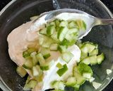 A picture of step 1 of My Soft Cheese with chopped Cucumber Afternoon Tea.