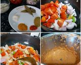 A picture of step 2 of Shaam Savera palak paneer ka.
