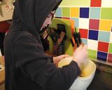A picture of step 4 of Vickys Pear Pudding with a Cinnamon Sugar Crust, GF DF EF SF NF.