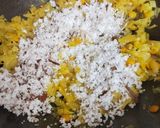 A picture of step 4 of Cabbage Palya.