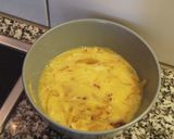 A picture of step 5 of Fig Omelet.
