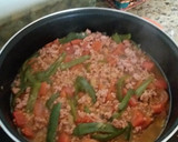 Foto del paso 3 de la receta: Carne picada con verduras y un poco de arroz hervido
