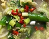 A picture of step 5 of Clean green noodle soup - vegan.