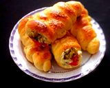 عکس مرحله 6 از دستور نان قیفی خوشمزه با سالاد الویه😋😋