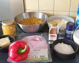 Une image de l'étape 1 de Macaroni au gratin à la mexicaine.