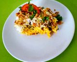 A picture of step 7 of Hydrabadi Vegetables briyani.