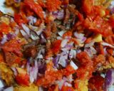 A picture of step 6 of Tawa Bread Pakoda Chat.
