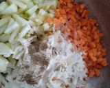 Foto del paso 1 de la receta: Torticas de arroz🍚, calabacin🥒 y zanahoria🥕🍱🍛
