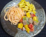 Hình bước làm 8 của món Mì ý bò lúc lắc