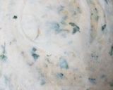 A picture of step 1 of Aloo ka lacha paratha.