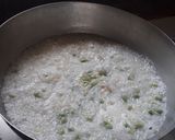 A picture of step 1 of Lilva pulao and gujarati kadhi.