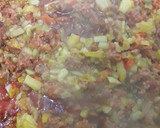 Foto del paso 4 de la receta: Revuelto de picadillo de chorizo con patata y pimiento
