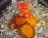 A picture of step 2 of Coconut Curried Lentils.