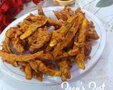 A picture of step 5 of Long Purple Eggplants Pakoras.