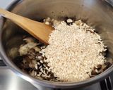 A picture of step 3 of Mushroom and Radicchio Risotto.