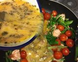 A picture of step 8 of 15 minute, one pan, salmon frittata.